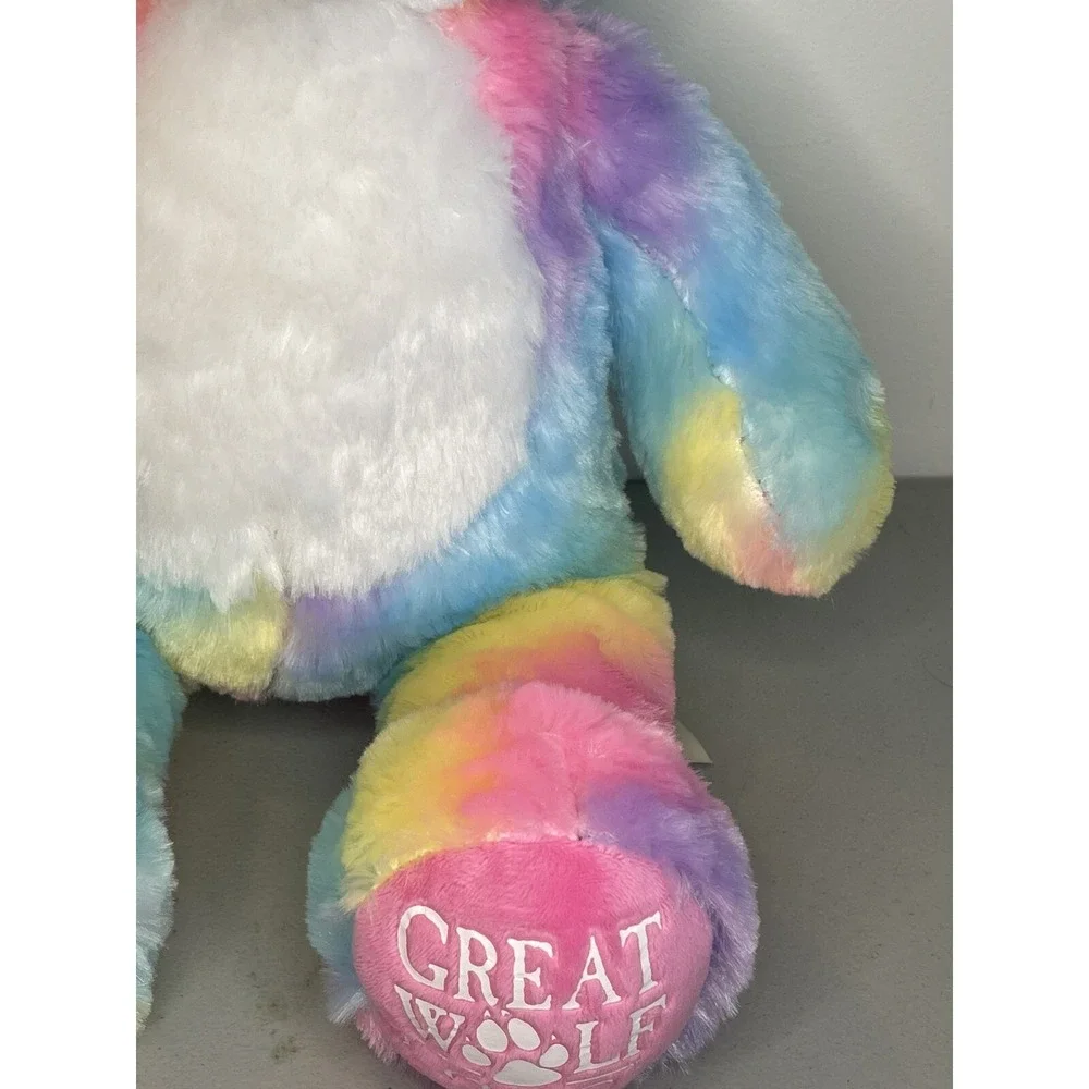 Build A Bear Great Wolf Lodge Rainbow Plush Sherbet BAB Limited Edition Toy